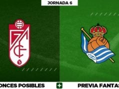 Alineaciones Posibles del Granada - Real Sociedad - Jornada 6