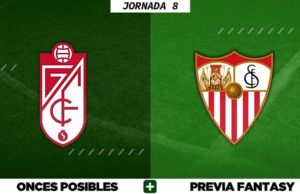 Alineaciones Posibles del Granada - Sevilla - Jornada 8