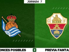 Alineaciones Posibles del Real Sociedad - Elche - Jornada 7