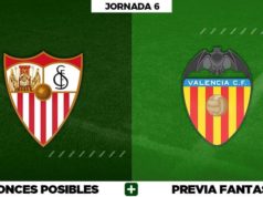 Alineaciones Posibles del Sevilla - Valencia - Jornada 6