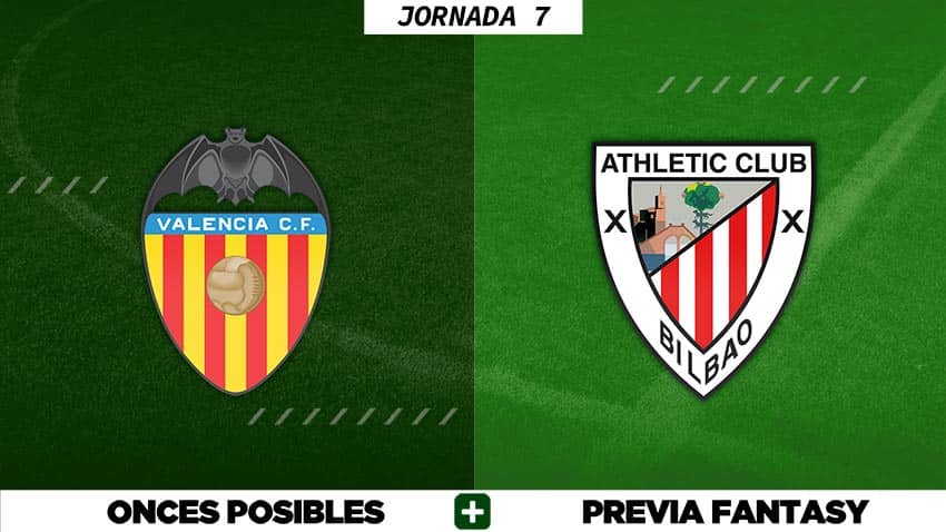Alineaciones Posibles del Valencia - Athletic - Jornada 7