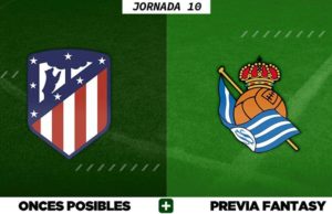 Alineaciones Posibles del Atlético - Real Sociedad - Jornada 10
