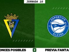 Alineaciones Posibles del Cádiz - Alavés - Jornada 10