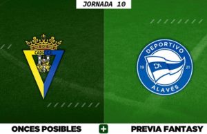 Alineaciones Posibles del Cádiz - Alavés - Jornada 10