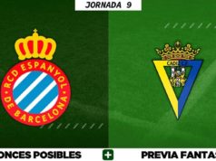 Alineaciones Posibles del Espanyol - Cádiz - Jornada 9