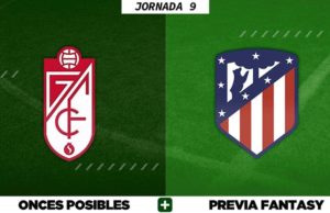 Alineaciones Posibles del Granada - Atlético de Madrid - Jornada 9