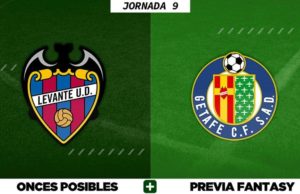 Alineaciones Posibles del Levante - Getafe - Jornada 9