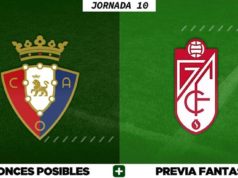 Alineaciones Posibles del Osasuna - Granada - Jornada 10