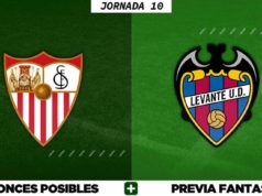 Alineaciones Posibles del Sevilla - Levante - Jornada 10