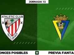 Alineaciones Posibles del Athletic - Cádiz - Jornada 13