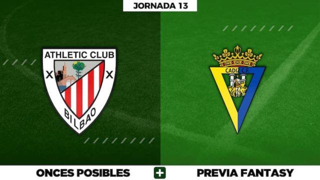 Alineaciones Posibles del Athletic - Cádiz - Jornada 13