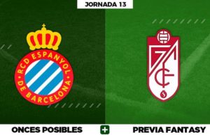 Alineaciones Posibles del Espanyol - Granada - Jornada 13