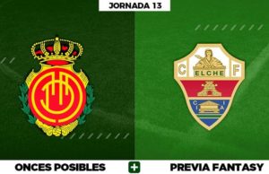 Alineaciones Posibles del Mallorca - Elche - Jornada 13