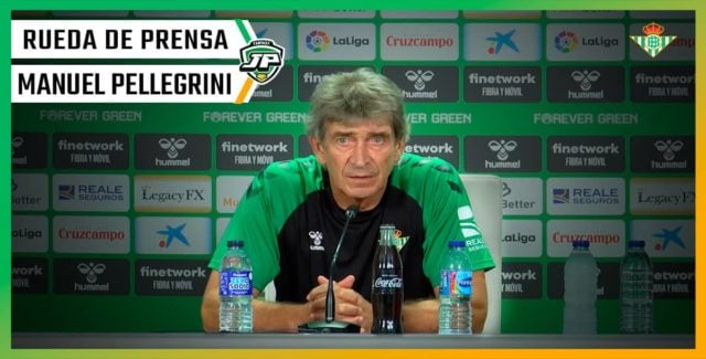 Manuel Pellegrini: Rueda de Prensa, entrenador del Betis