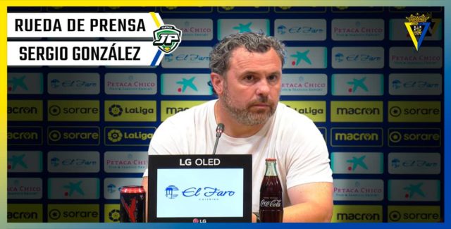 Sergio González: Rueda de Prensa, entrenador del Cádiz