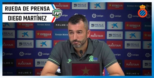 Diego Martínez: Rueda de Prensa, entrenador del Espanyol