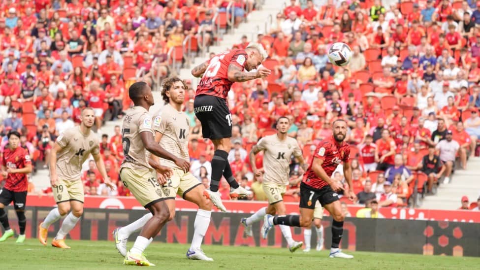 Maffeo en la acción de su gol