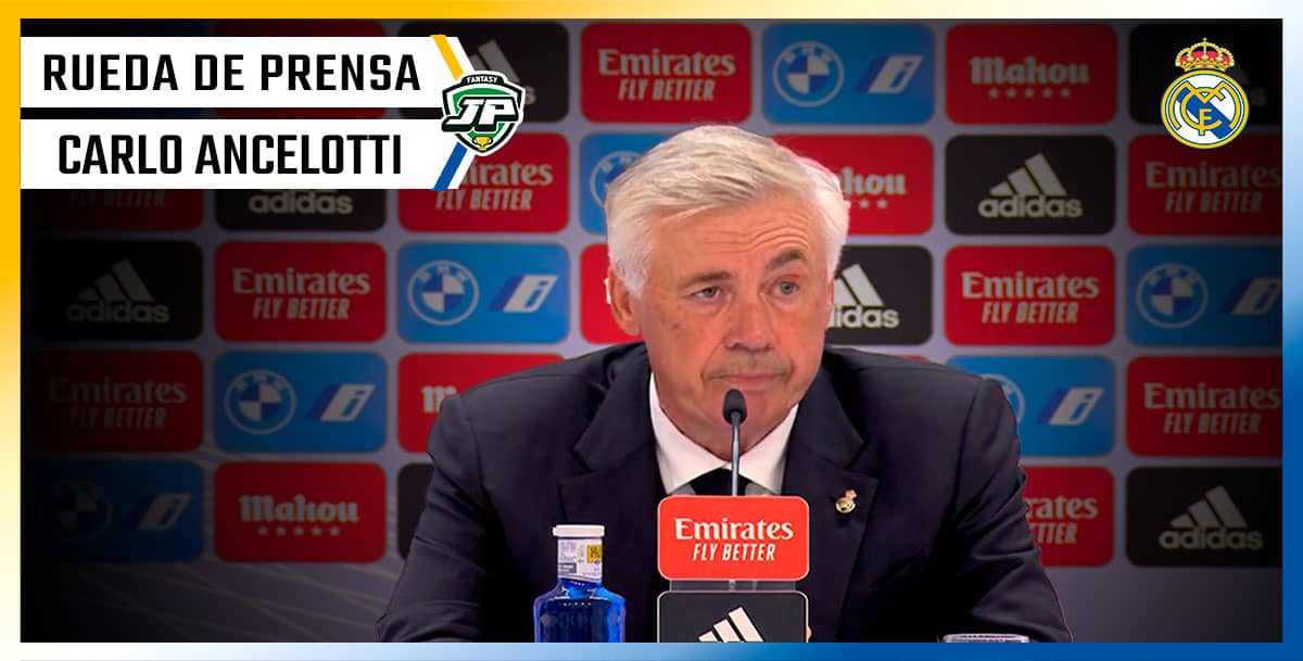 Ancelotti: Rueda de Prensa, entrenador del Real Madrid