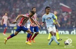 Tapia en el encuentro contra el Atleti