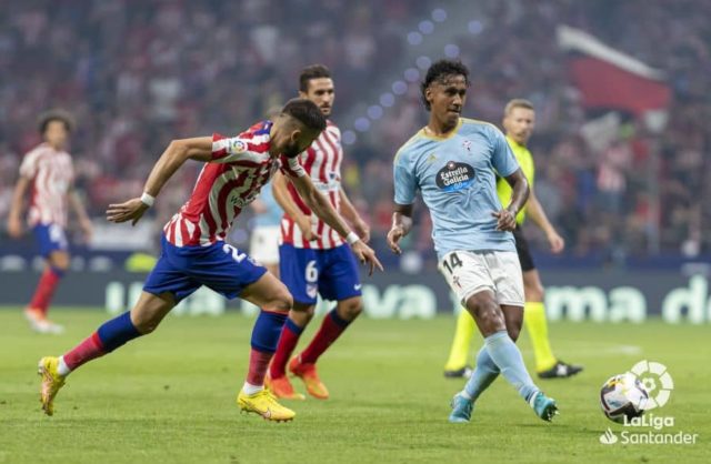 Tapia en el encuentro contra el Atleti