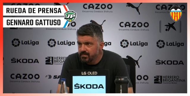 Gennaro Gattuso: Rueda de Prensa, entrenador del Valencia