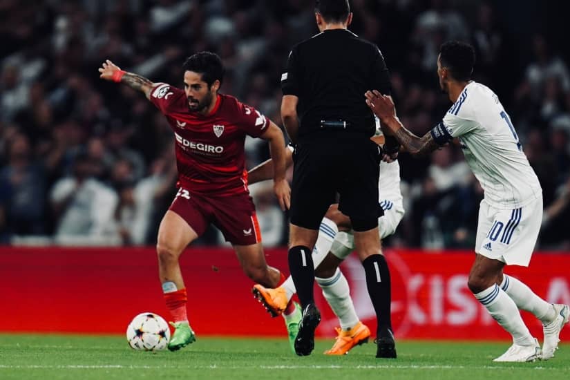 Isco Alarcón en la Champions con el Sevilla