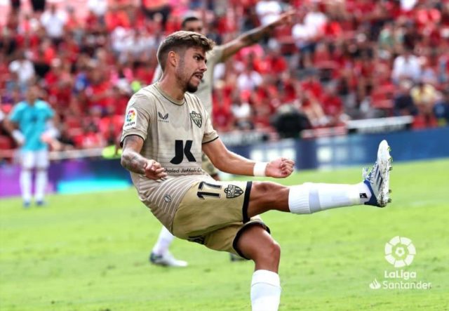 Pozo en el encuentro contra Mallorca