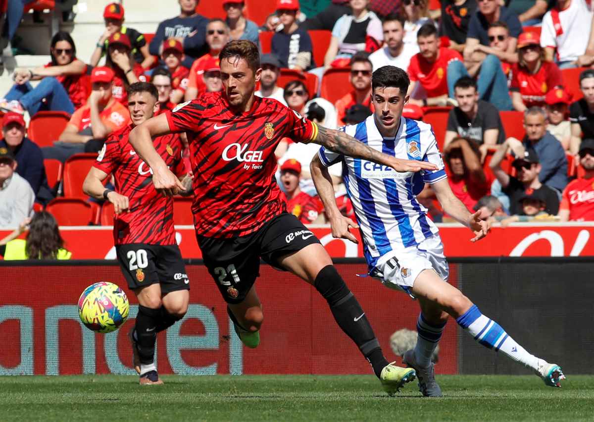 Raíllo en un partido de Liga ante la Real Sociedad