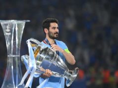 Gündogan en la final de Champions con el Manchester City