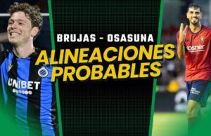 Brujas - Osasuna alineación probable