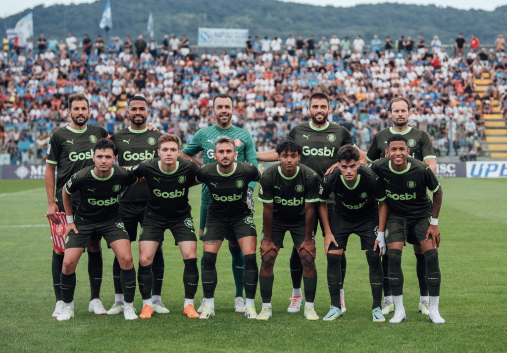 Once del Girona ante el Nápoles en pretemporada