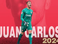 Juan Carlos, portero del Girona FC