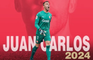 Juan Carlos, portero del Girona FC