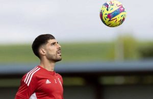 Nacho Vidal en un entrenamiento con Osasuna