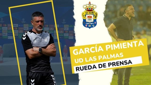 Rueda de Prensa García Pimienta (Las Palmas)