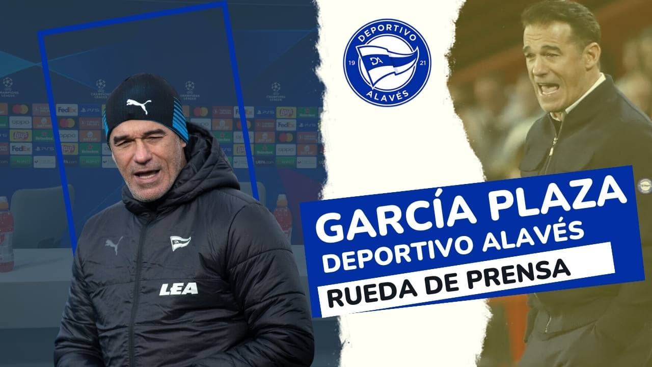 Rueda de Prensa Luis García Plaza (Deportivo Alavés)