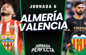 Alineaciones probables Almería - Valencia Jornada 6