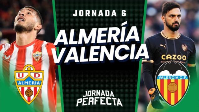 Alineaciones probables Almería - Valencia Jornada 6