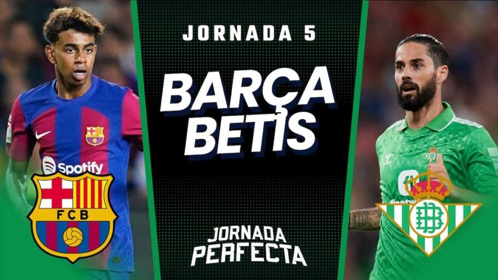 Alineaciones probables Barcelona - Betis Jornada 5