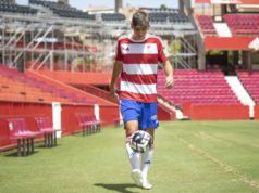 Gonzalo Villar en la presentación con el Granada CF