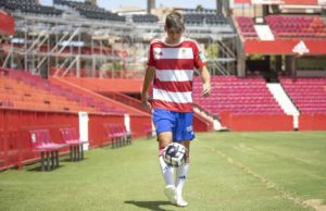 Gonzalo Villar en la presentación con el Granada CF