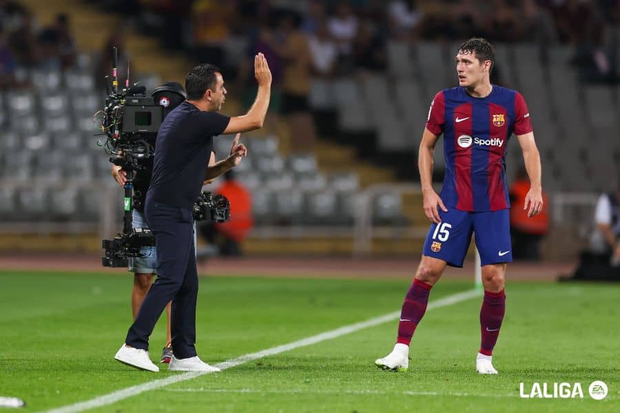 Xavi y Christensen Barcelona