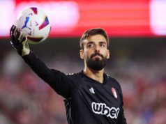 André Ferreira en un partido de Liga con el Granada CF