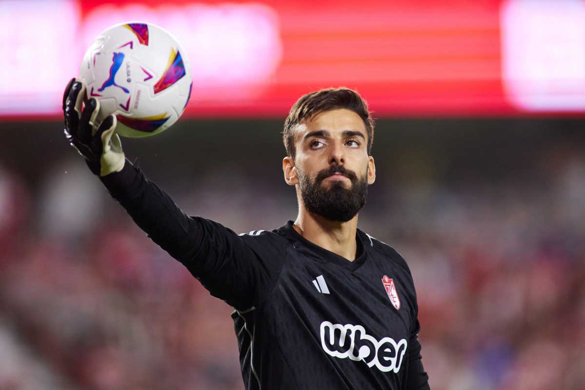 André Ferreira en un partido de Liga con el Granada CF