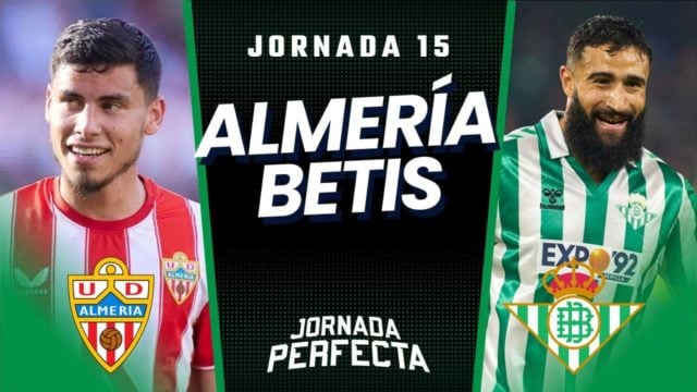 Alineaciones Probables Almería - Betis jornada 15 LaLiga