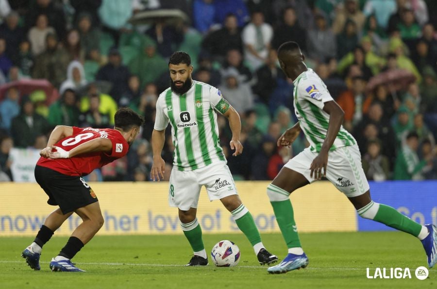 Nabil Fekir en su primer partido de la temporada 2023/24 de La Liga con el Betis