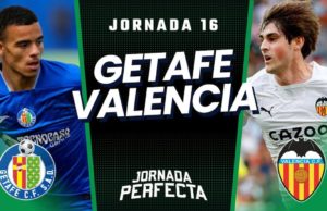 Alineaciones Probables Getafe - Valencia jornada 16 LaLiga