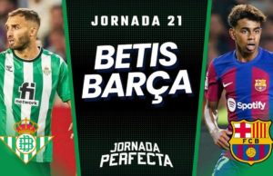 Alineaciones Probables Betis - Barcelona jornada 21 LaLiga