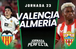 Alineaciones Probables Valencia - Almería jornada 23 LaLiga