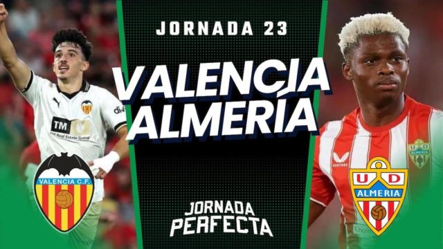 Alineaciones Probables Valencia - Almería jornada 23 LaLiga